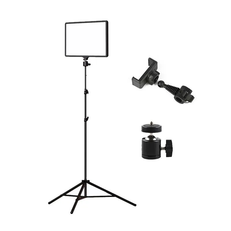 10 Three-Colour Temperature Flat-Panel Live Fill Light | 2.1m Bracket & Clip