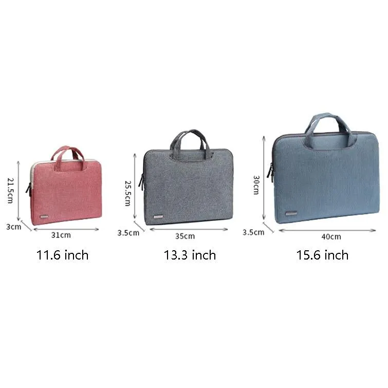 11.6 Inch Simple Business Laptop Bag | With Liner | LS-116 | PU Black