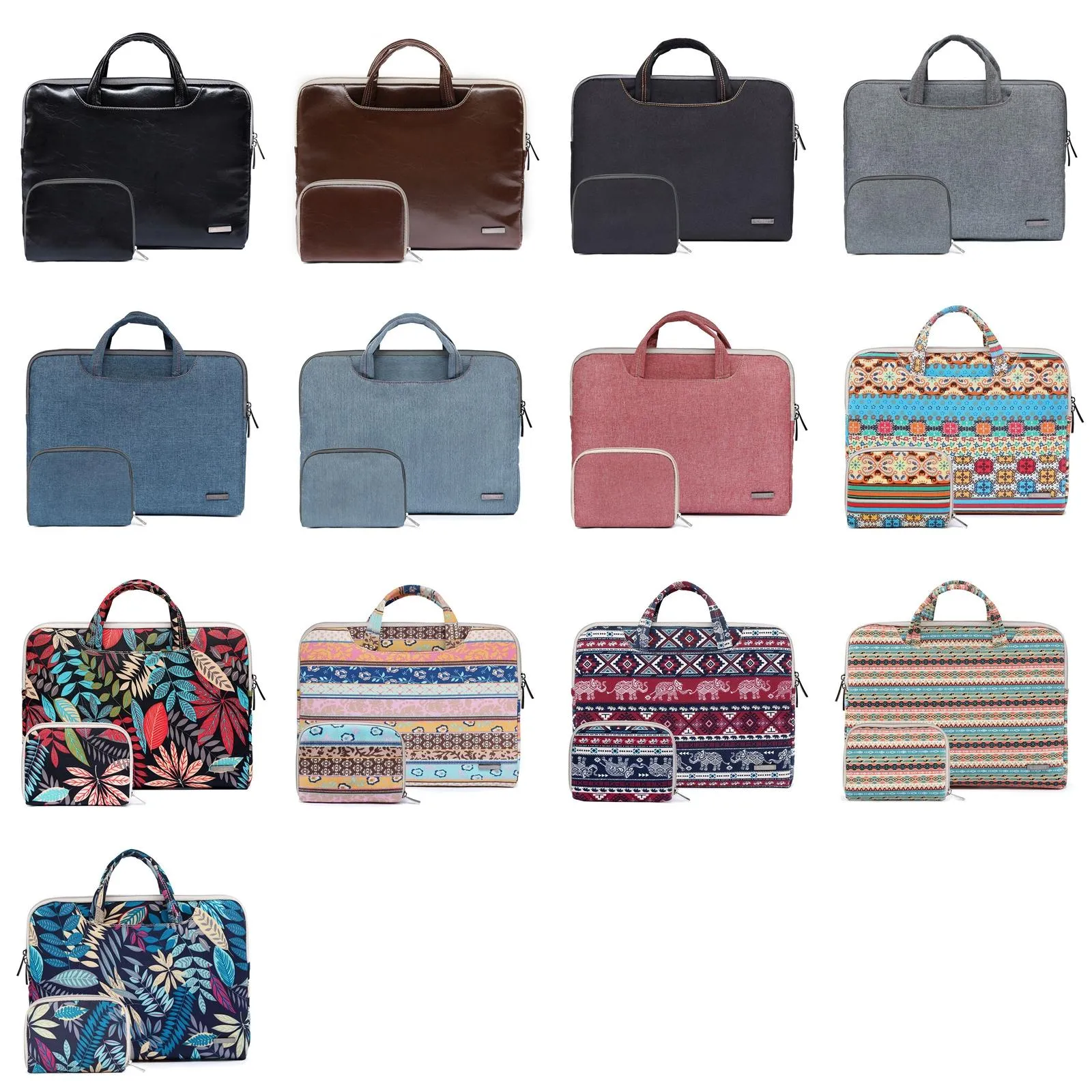 11.6 Inch Simple Business Laptop Bag | With Liner | LS-116 | PU Black
