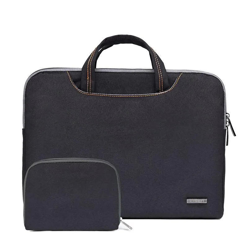 11.6 Inch Simple Business Laptop Bag | With Liner | LS-116 | Snowflake Nylon | Black