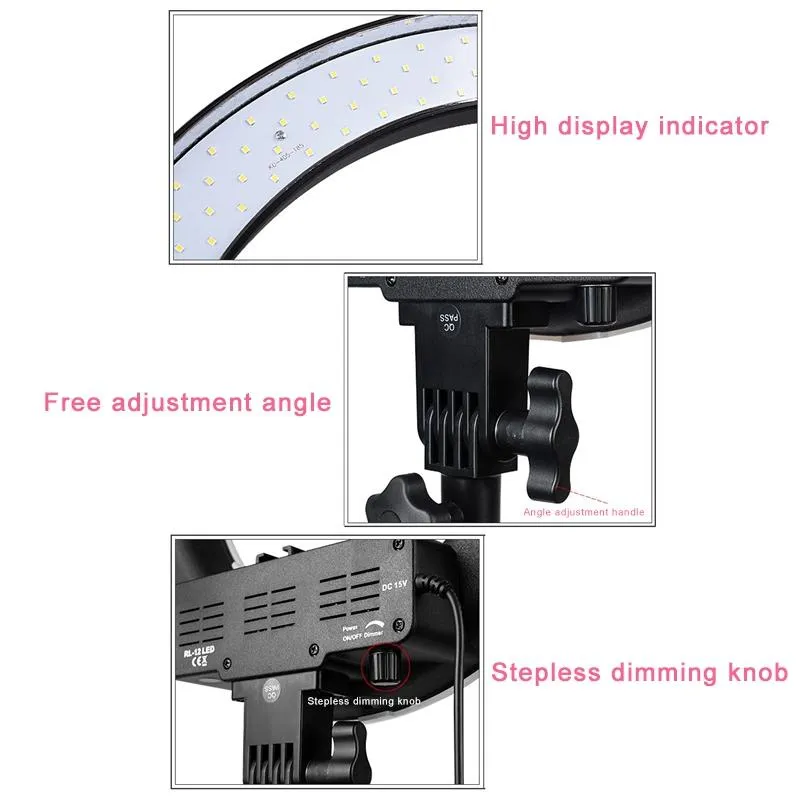 12 Anchor LED Ring Fill-in Light for Photography | Self-Timer