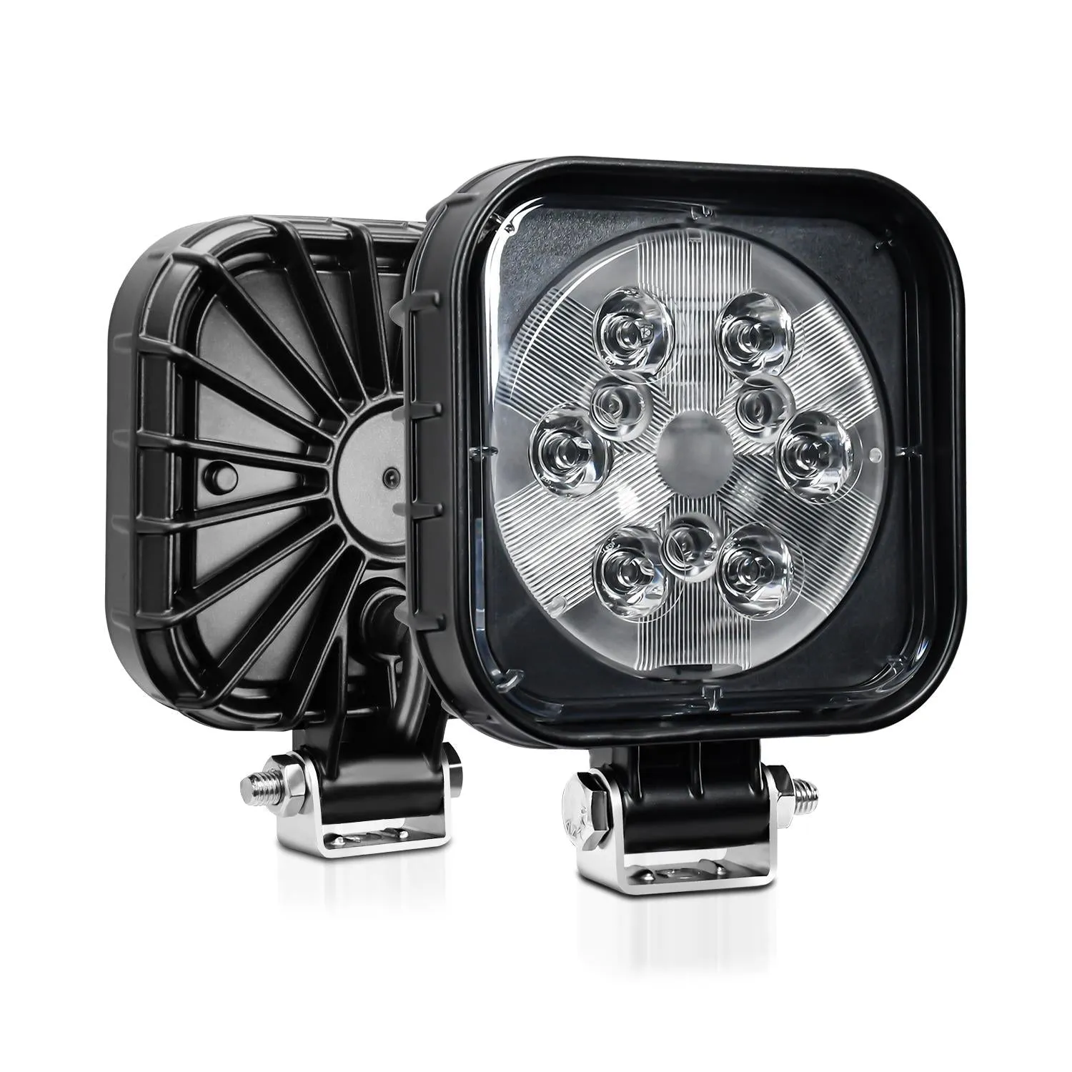 12W LED Work Light | 9-30V | Mixed Light | Round Shape | With Wire Set