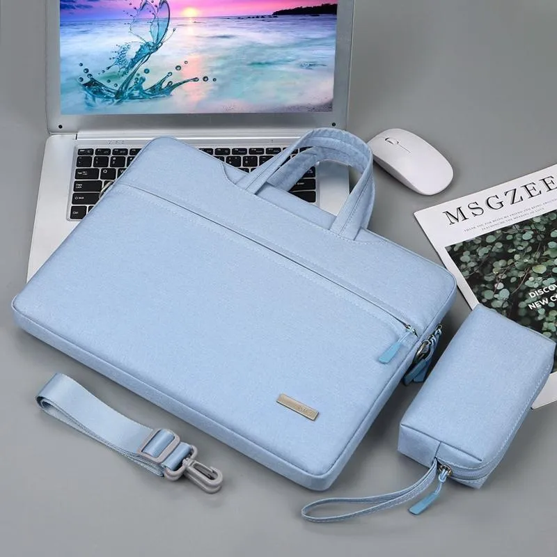 14 Inch Inner Bag with Shoulder Strap | For Handbag or Laptop | Power Bag | Pink