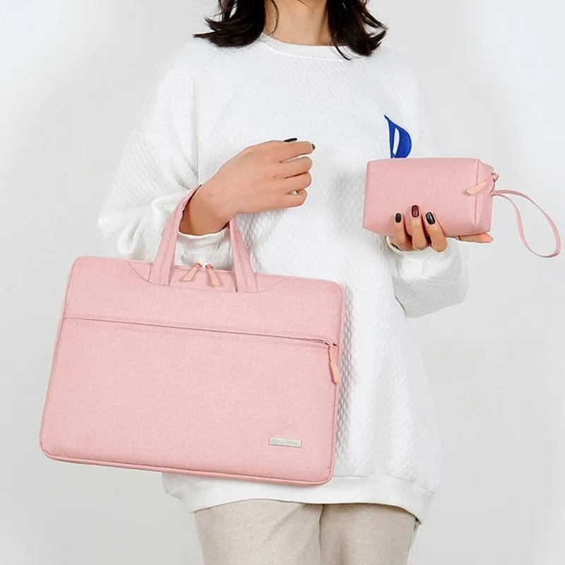 14 Inch Inner Bag with Shoulder Strap | For Handbag or Laptop | Power Bag | Pink