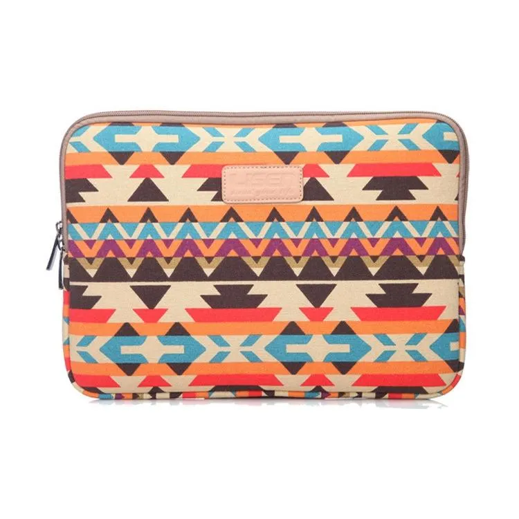14 Inch Lingge Laptop Liner Bag with Stylish Pattern | Blue Pattern Diamond Lattice