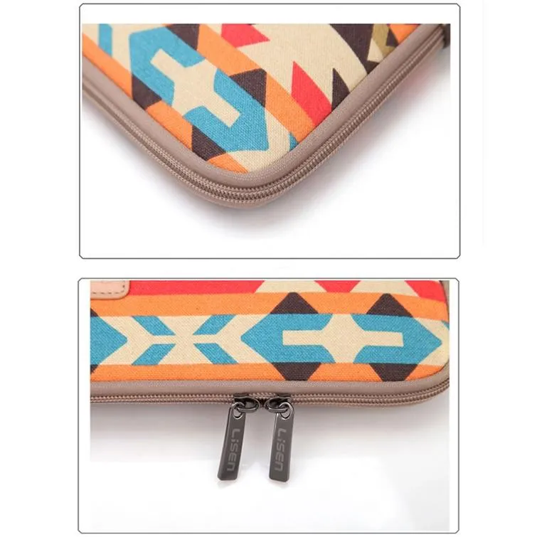 14 Inch Lingge Laptop Liner Bag with Stylish Pattern | Blue Pattern Diamond Lattice