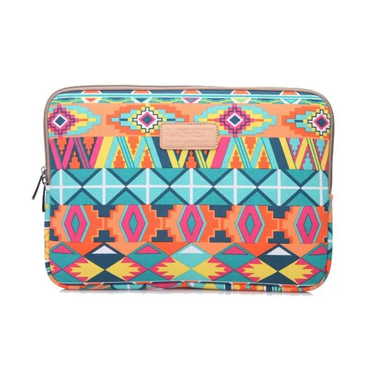 14 Inch Lingge Laptop Liner Bag with Stylish Pattern | Blue Pattern Diamond Lattice