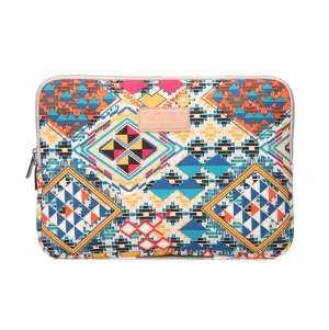 14 Inch Lingge Laptop Liner Bag with Stylish Pattern | Blue Pattern Diamond Lattice