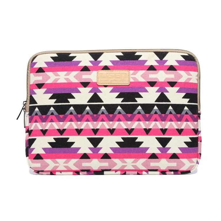 14 Inch Lingge Laptop Liner Bag with Stylish Pattern | Blue Pattern Diamond Lattice