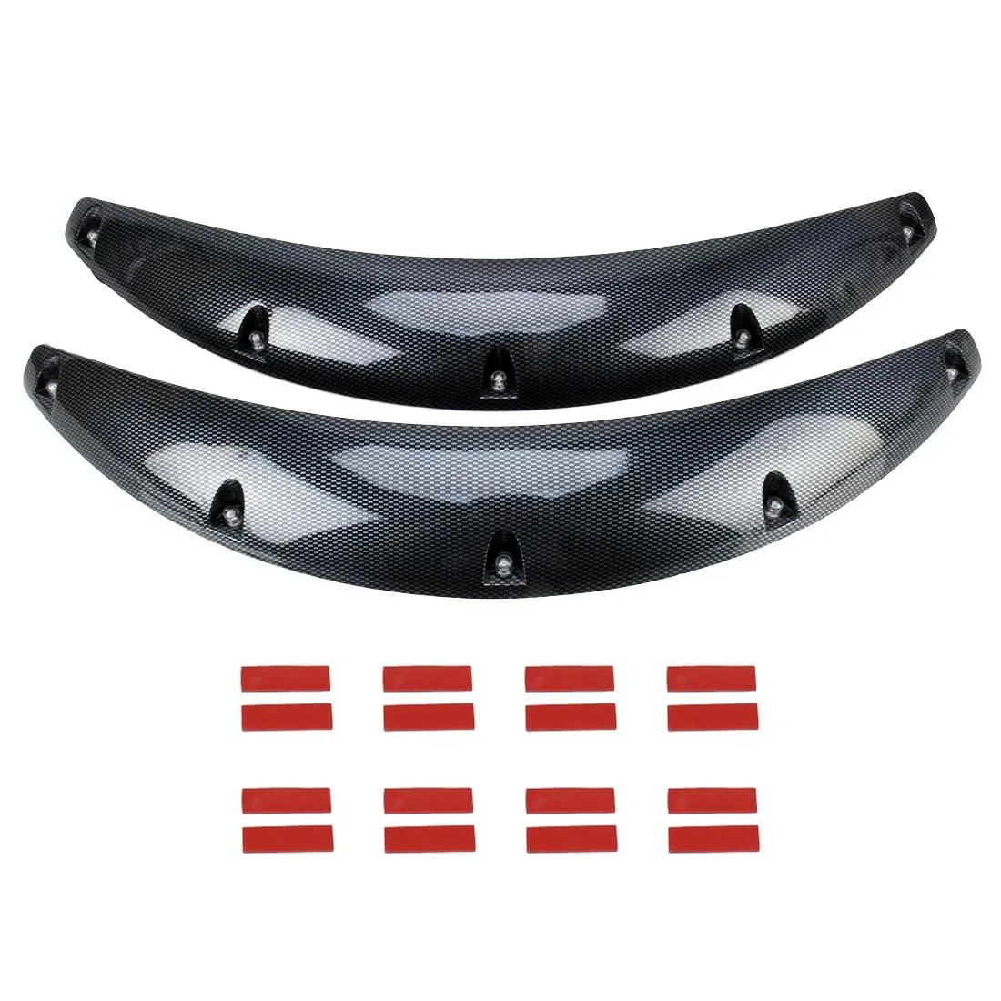 2 Pcs 58cm Car Stickers | Rubber Round Arc Strips | Fender Flares Wheel Eyebrow Decal Sticker | Black