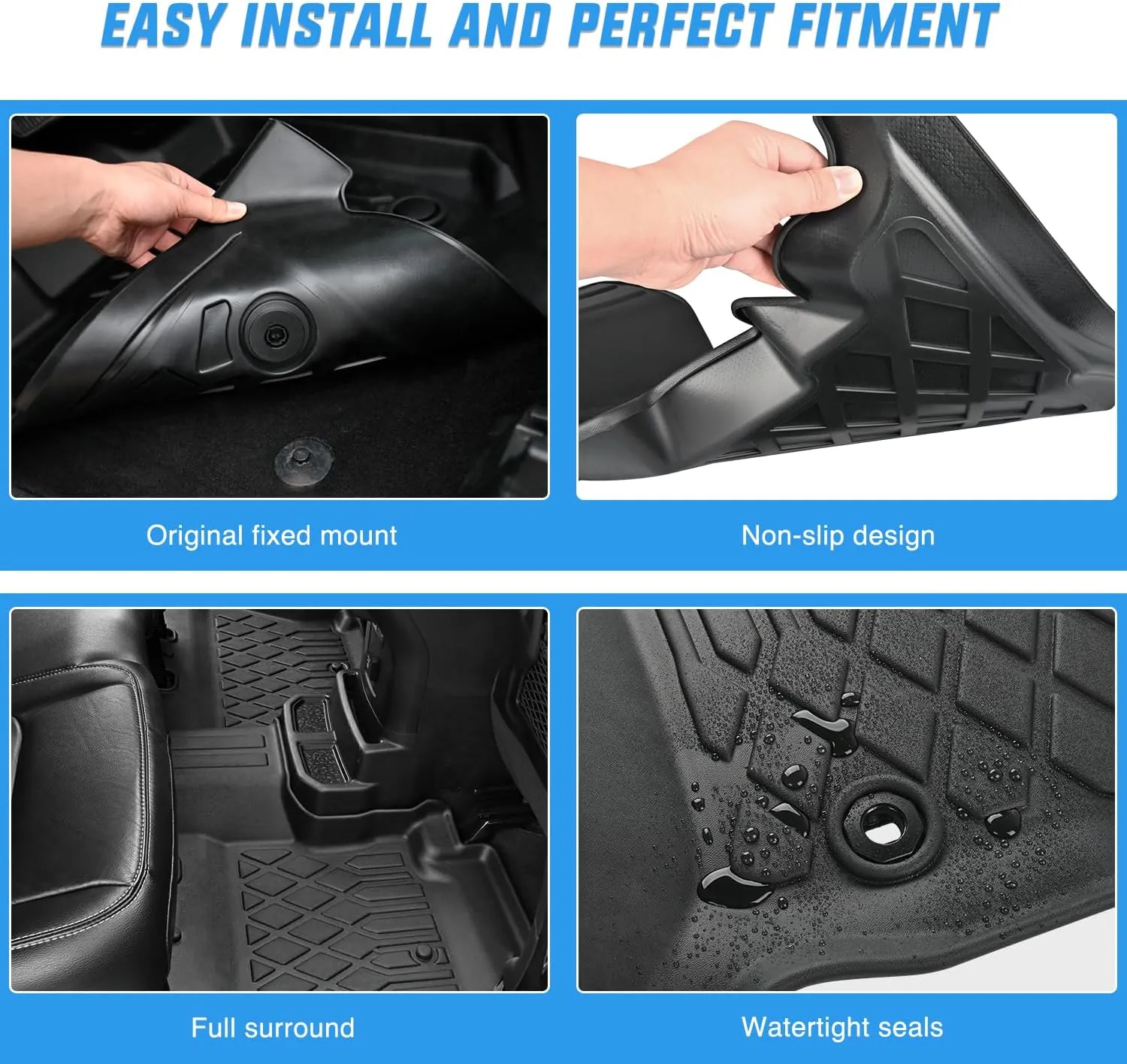 2015-2025 Ford Edge TPE Floor Mats