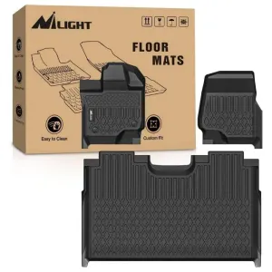 2015-2025 Ford F150 Lightning SuperCrew Cab TPE Floor Mats