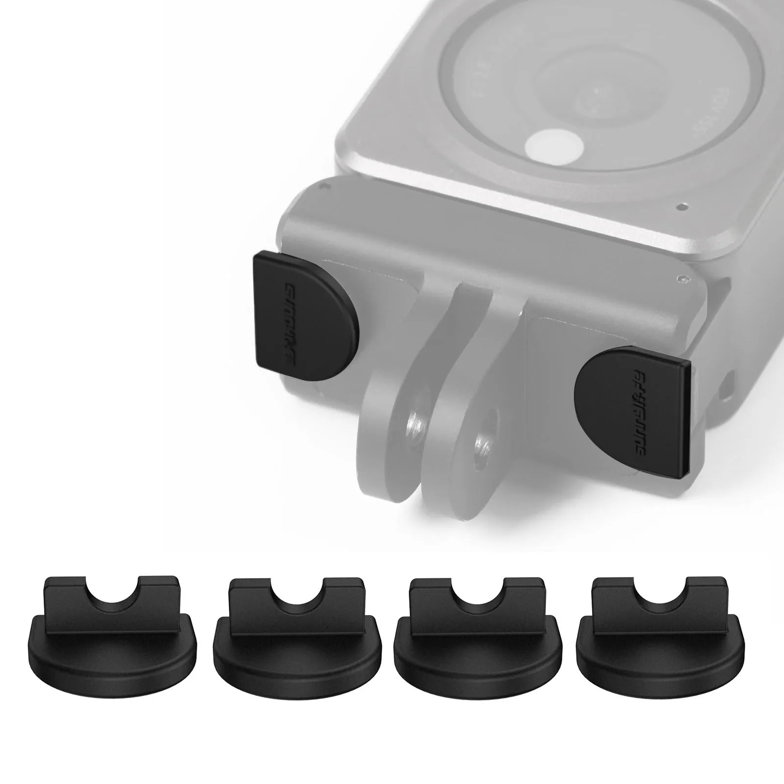 4-piece Silicone Anti-release Plugs for Dji Action 2