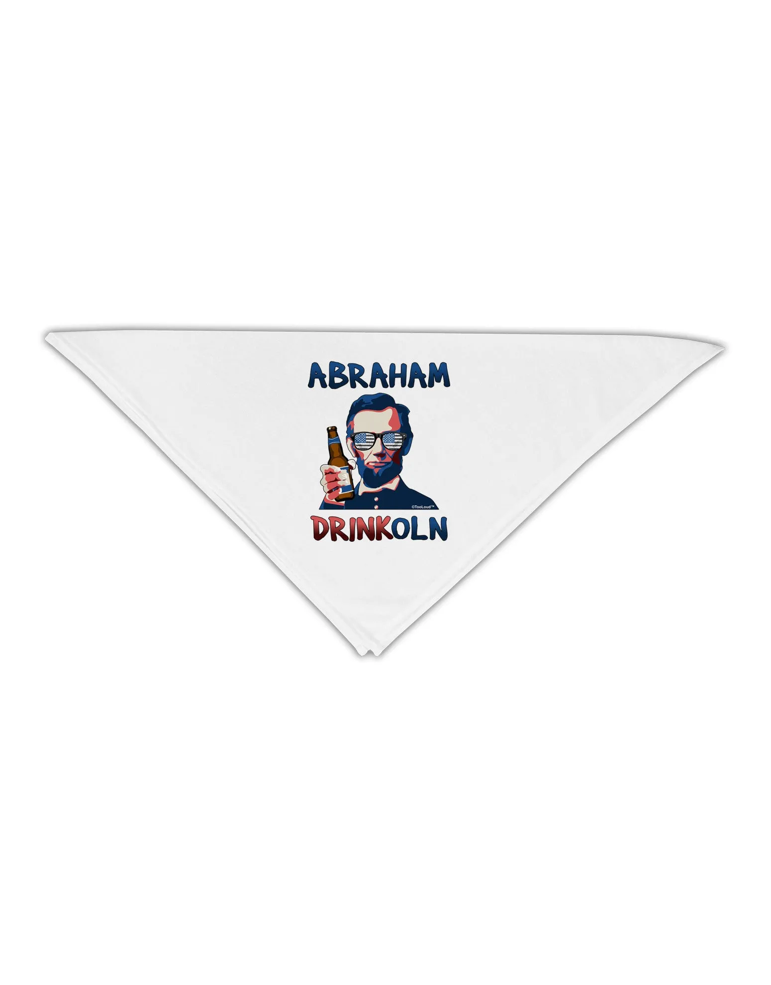 Abraham Drinkoln with Text Adult 19&#x22; Square Bandana