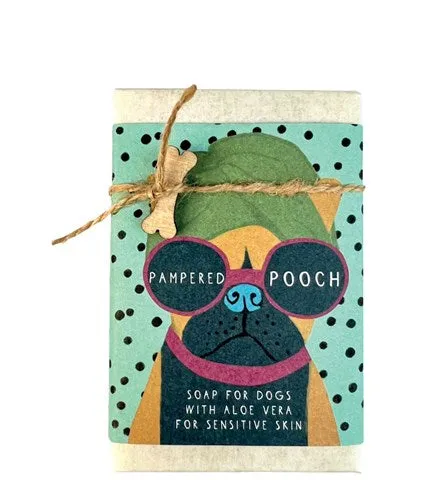 BAR161 Pampered Pooch - Aloe Vera Dog Soap Bar By Cinnamon Aitch