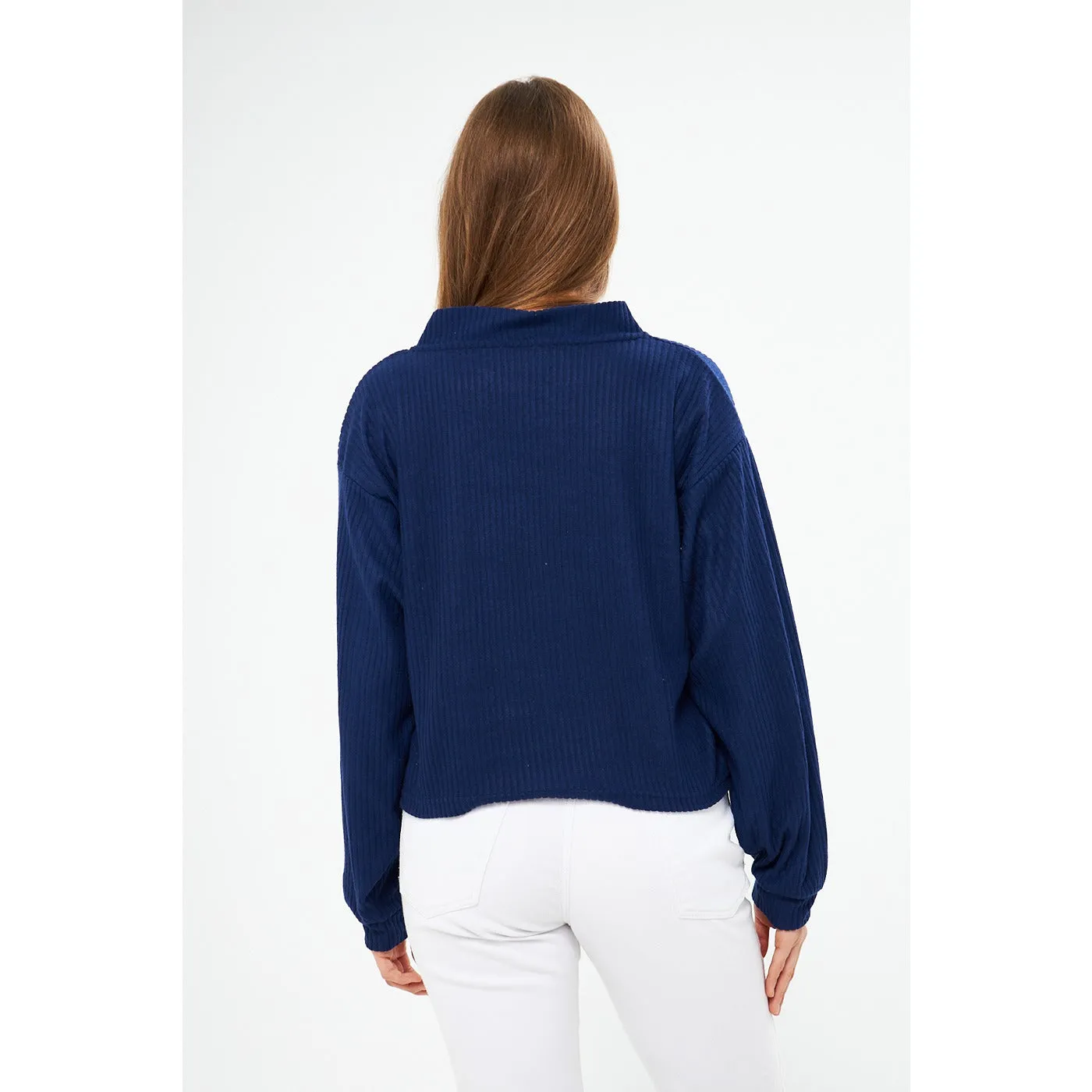 Blue Waffle Jacket Cardigan