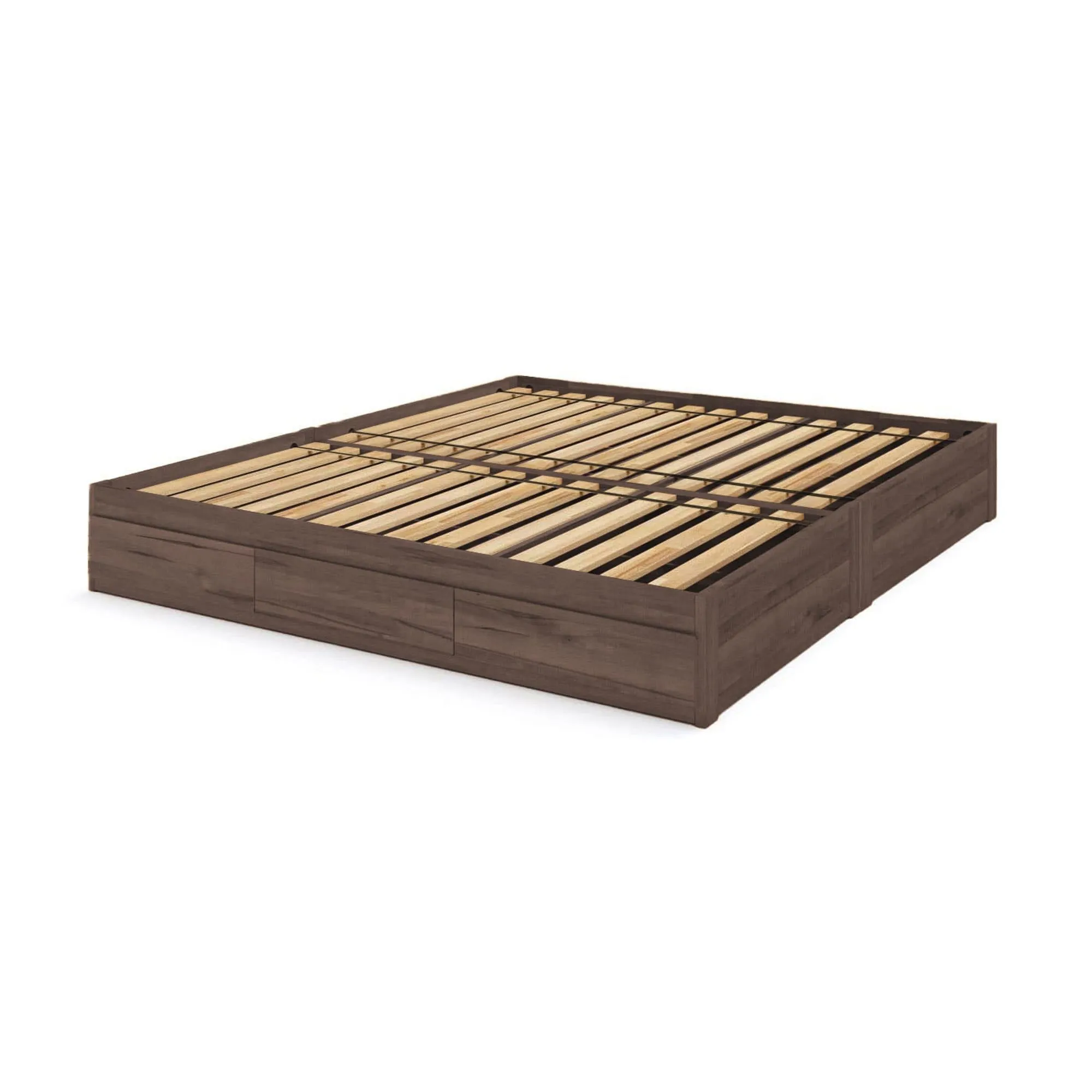 Captains Bed Eco Solid Wood Full Size w/6 Drawers (Single Level)