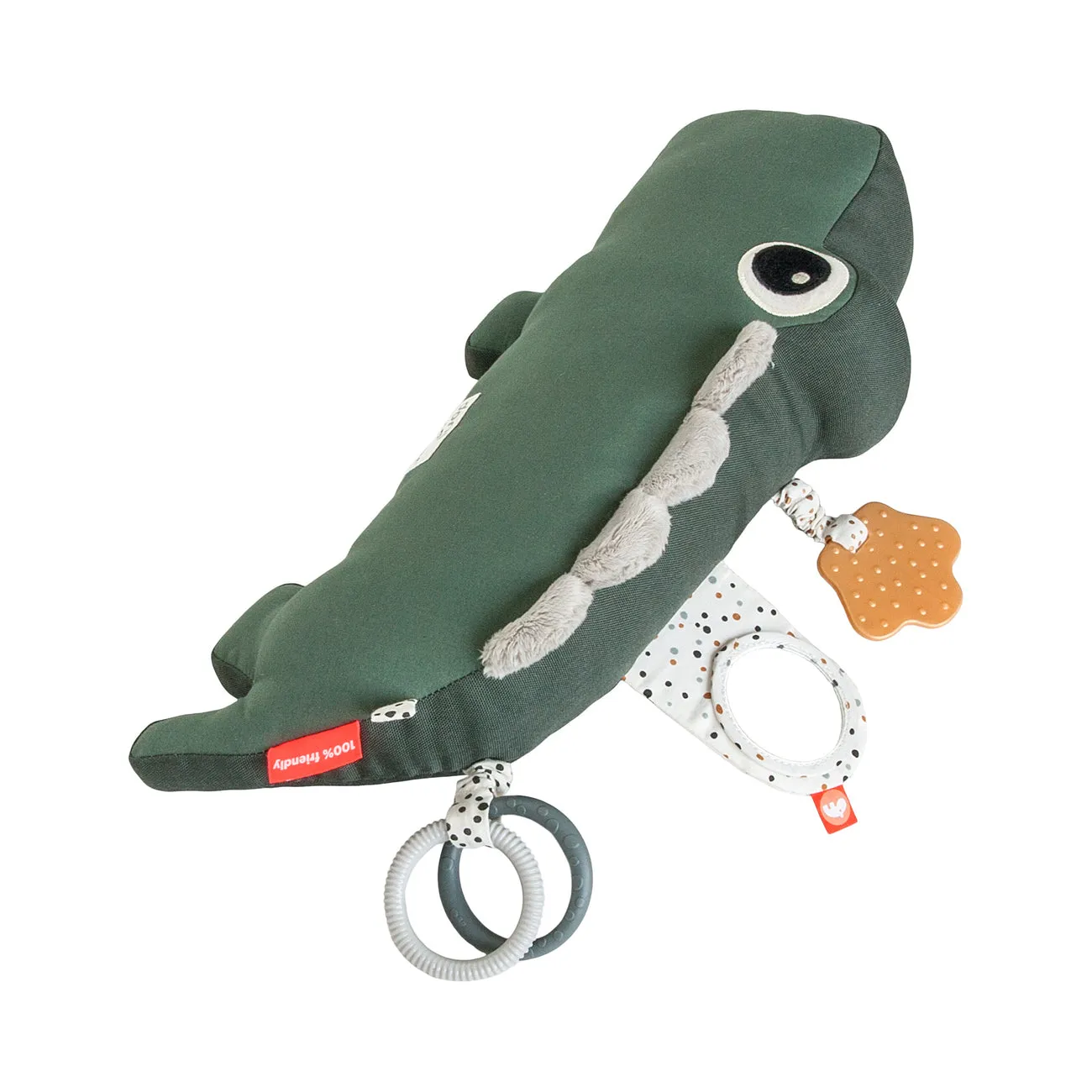 Done by Deer Croco Tummy Time Activity Toy Green