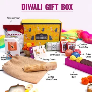 Goofy Tails Goofy Diwali Box for Dogs | Curated Gift Box for Dogs - Non Veg