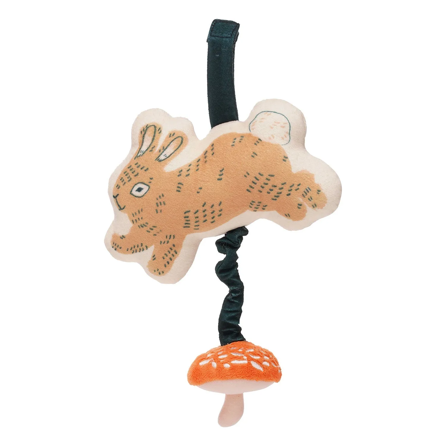 Manhattan Toy | Button Bunny Pull Musical Take Along Toy