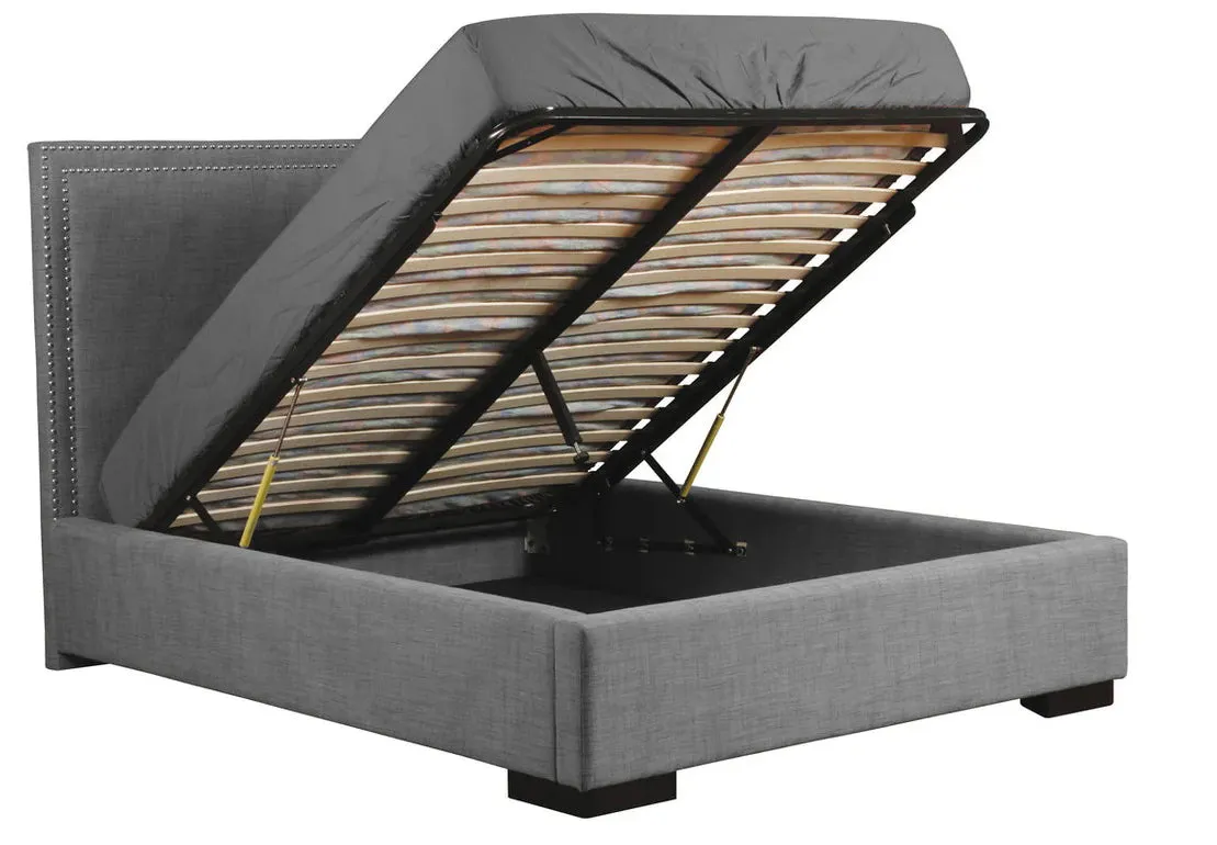 Monaco Storage Bed - Camel Headboard