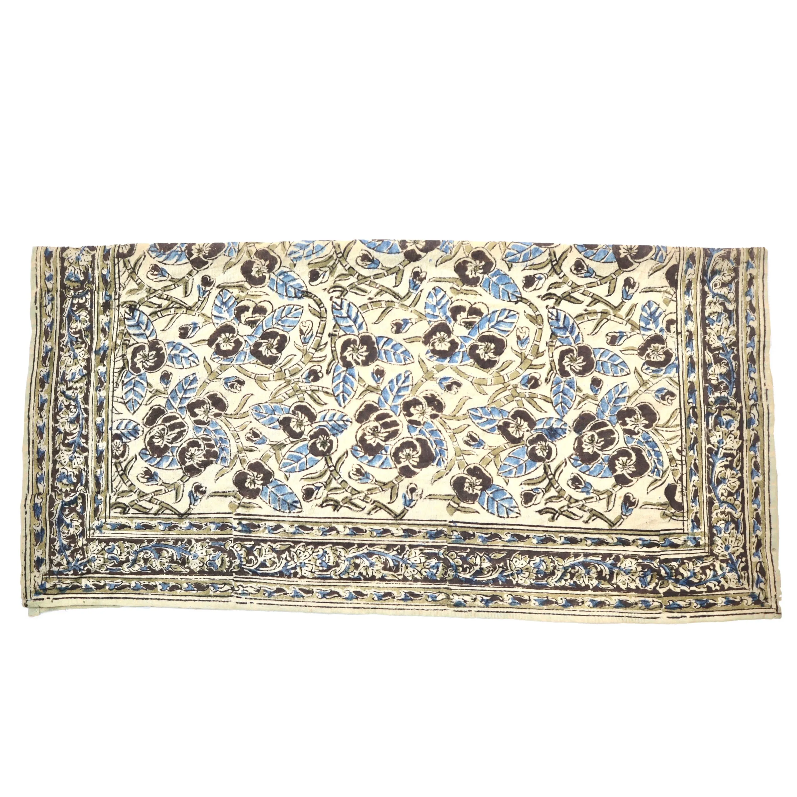 Nature's Nightfall - Kalamkari Cotton Bandana (KK1443)