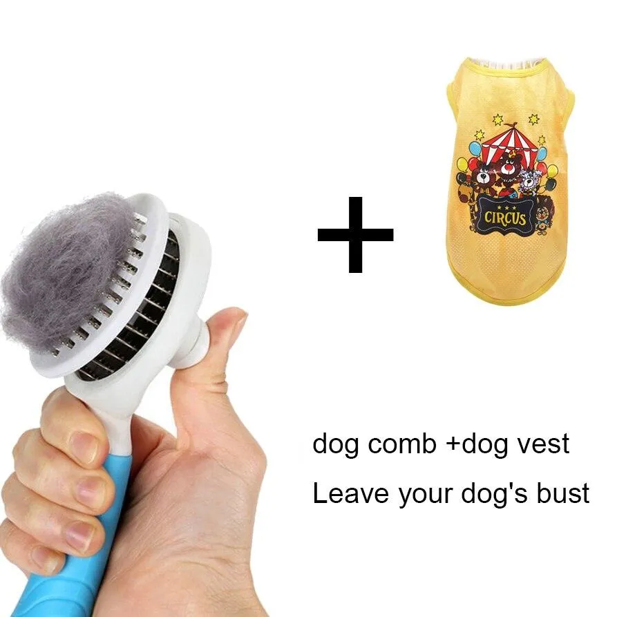 Self Cleaning Hair Shedding Dog Comb