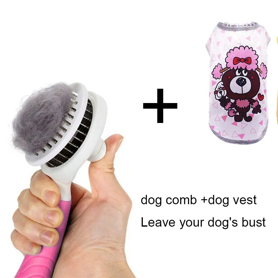 Self Cleaning Hair Shedding Dog Comb